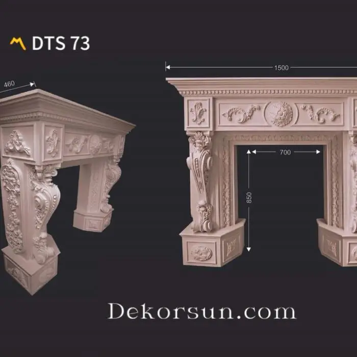 Poliüretan Dekoratif Şömine