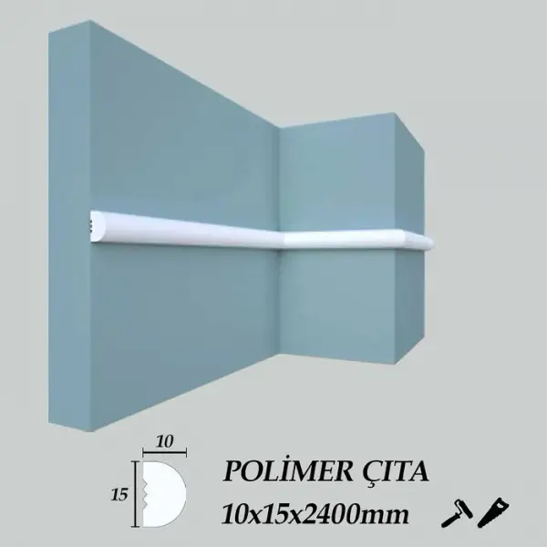 Polimer Duvar Çıta 244cm