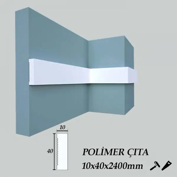 Polimer Duvar Çıta 244cm