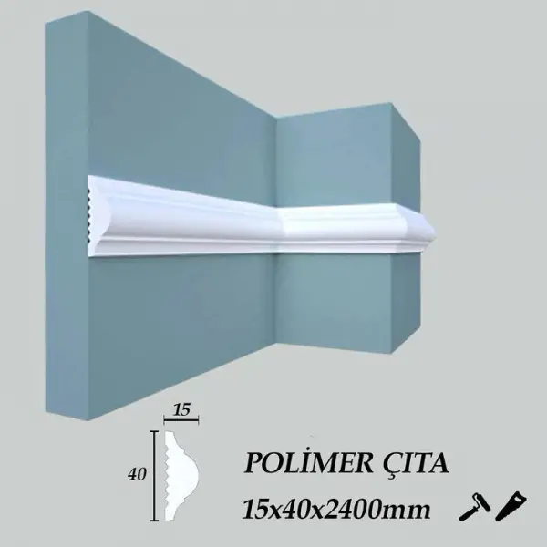 Polimer Duvar Çıta 244cm