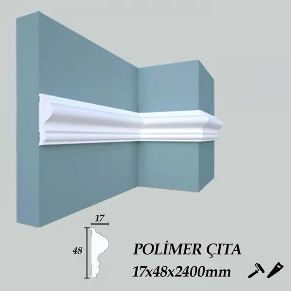 Polimer Duvar Çıta 244cm