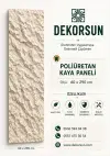 60x290 cm Kaya Desenli Duvar Paneli  Krem